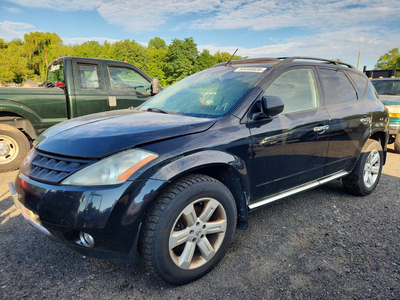 2006 Nissan Murano S Black vin: JN8AZ08W06W528506