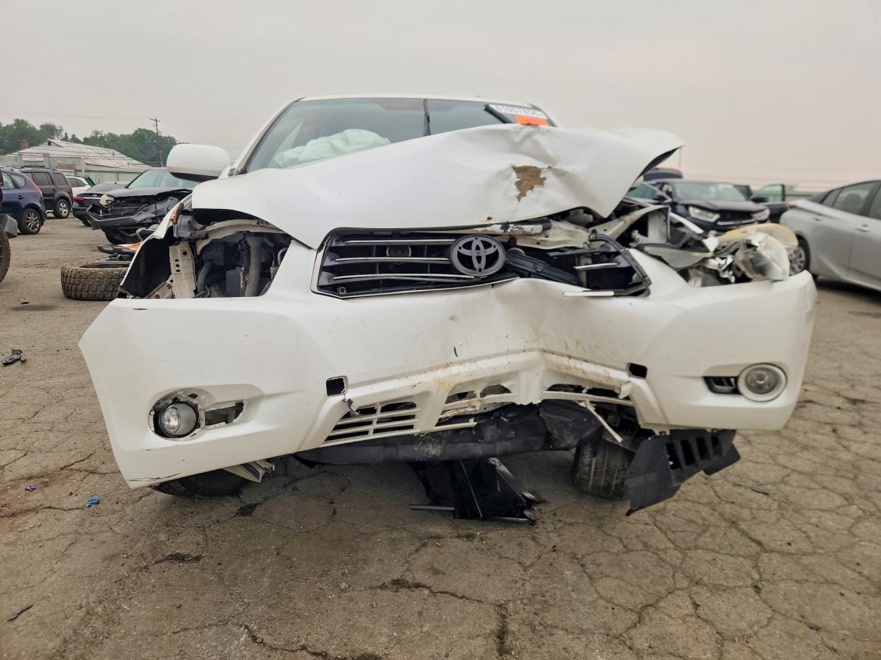 2008 Toyota Highlander Sport White vin: JTEES43A682037934