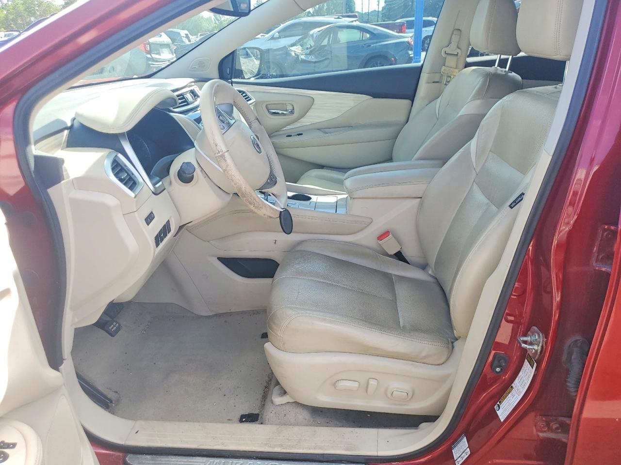 2015 Nissan Murano Sl Red vin: 5N1AZ2MG7FN272792