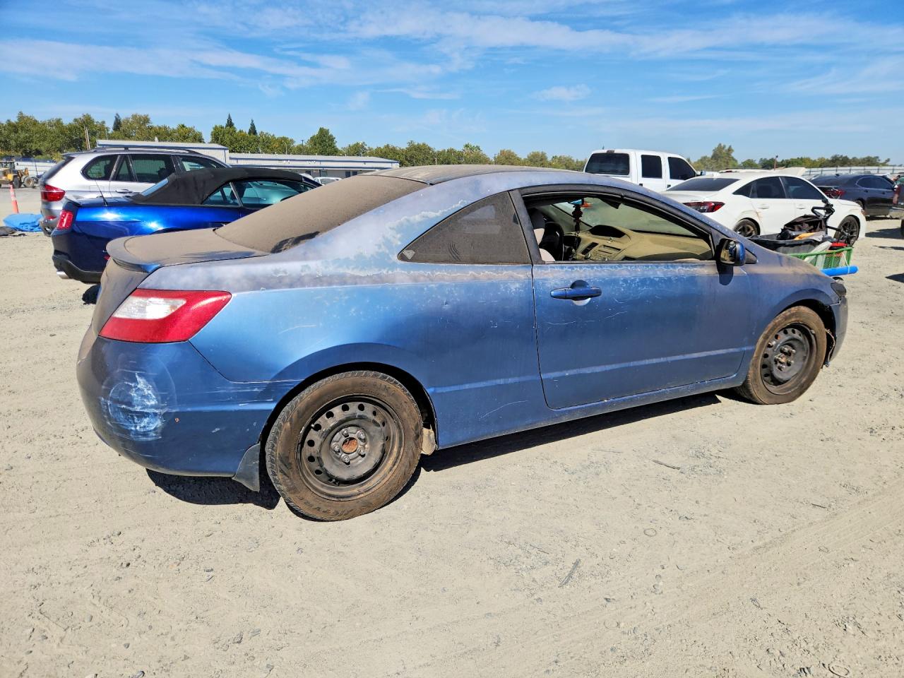 2007 Honda Civic Lx Синий vin: 2HGFG12687H531967