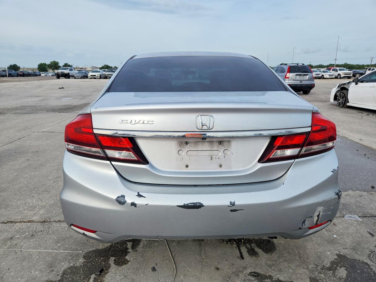 2015 Honda Civic Lx Silver vin: 19XFB2F55FE008145