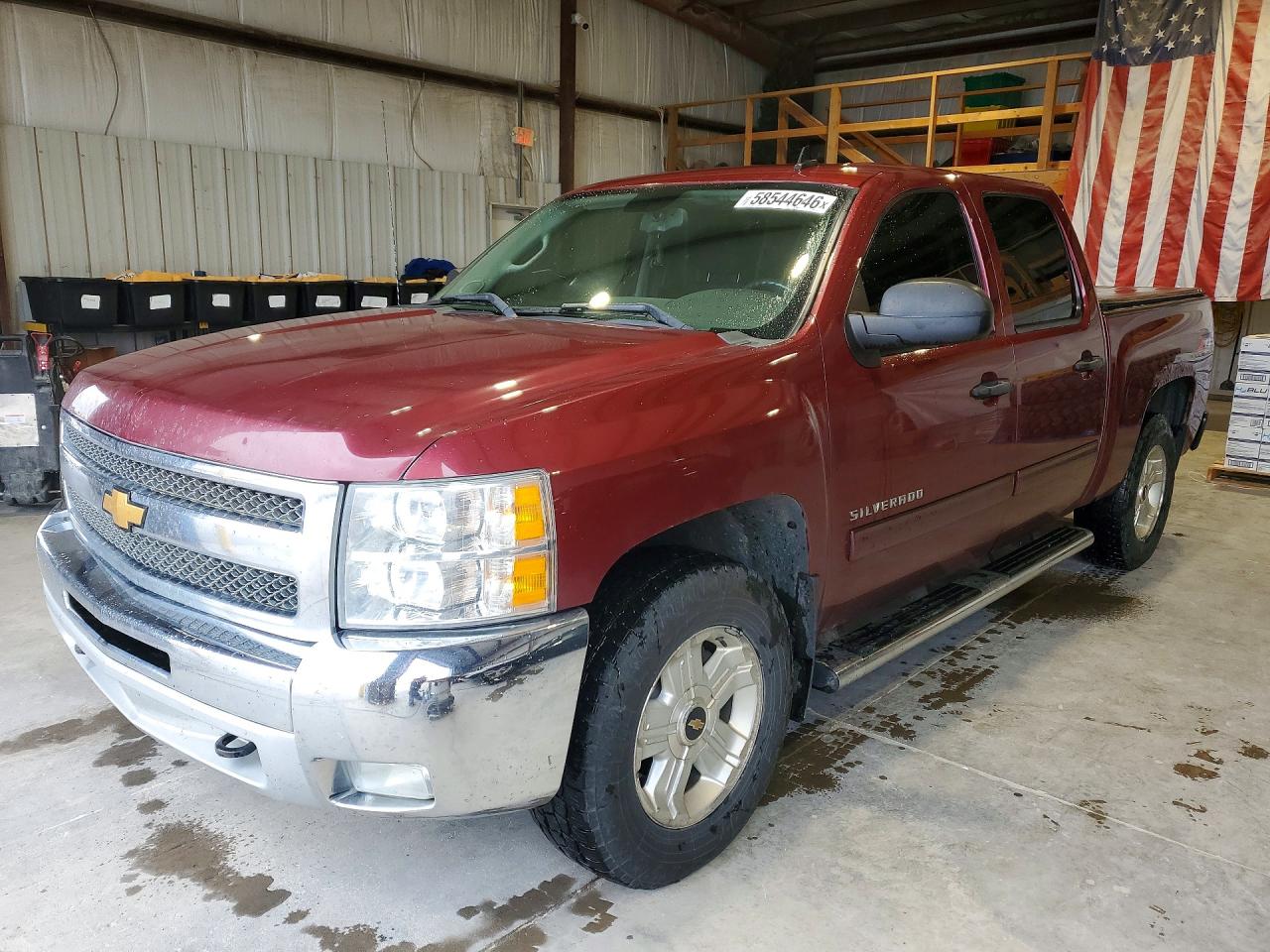 2013 Chevrolet Silverado K1500 Lt Maroon vin: 3GCPKSE75DG352714