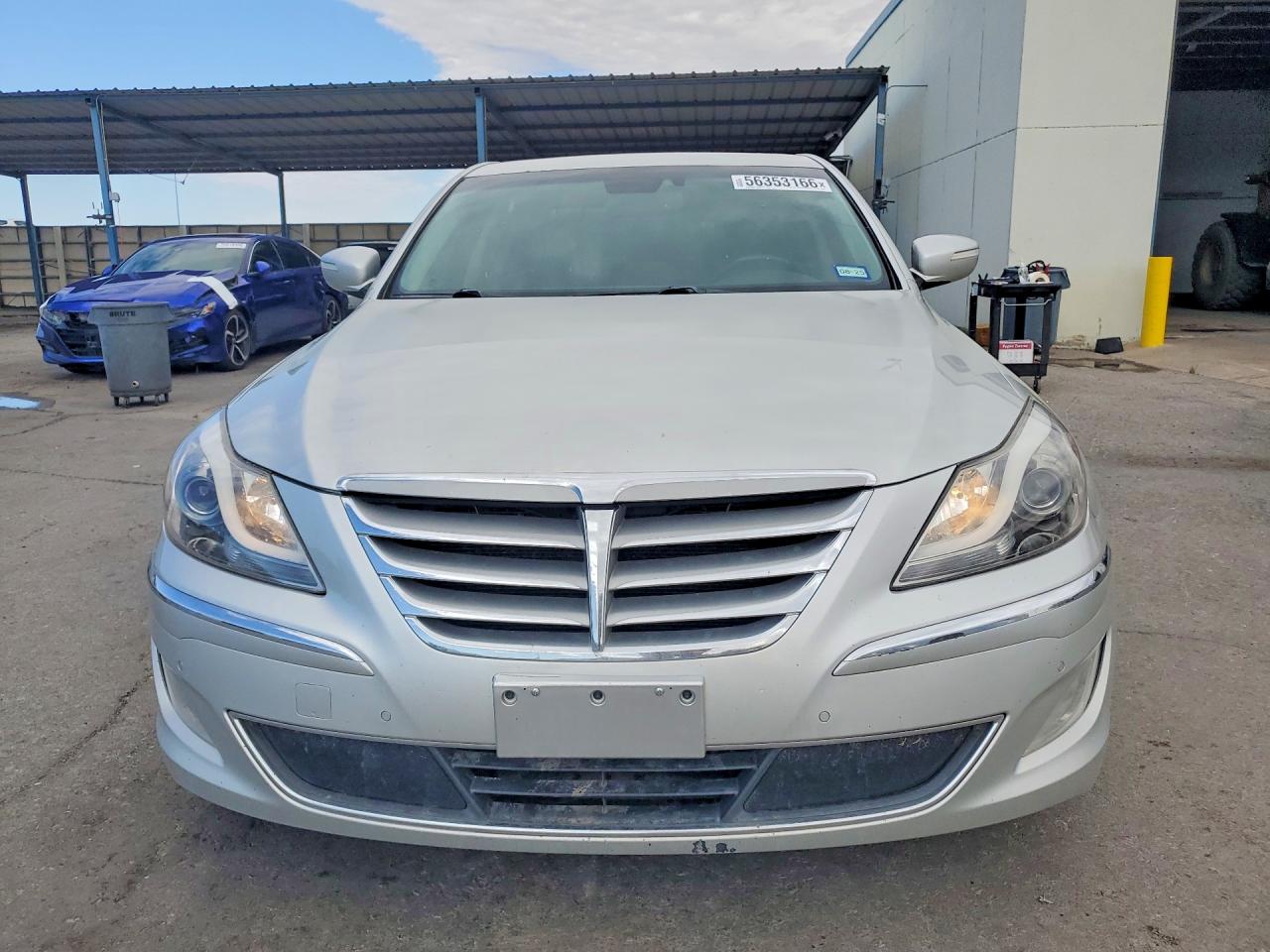 2012 Hyundai Genesis 5.0l Silver vin: KMHGC4DH8CU192757