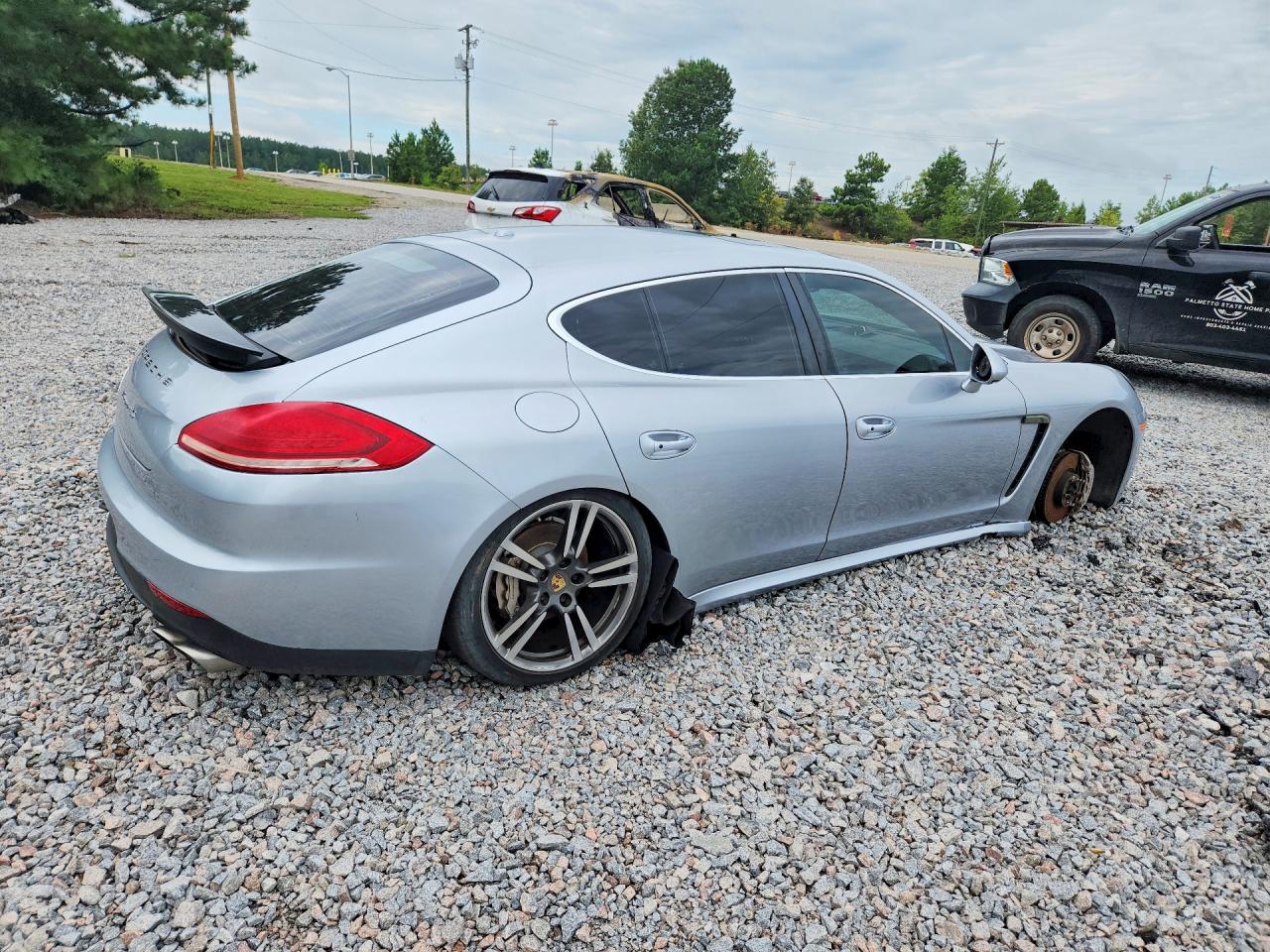 2014 Porsche Panamera S Silver vin: WP0AB2A76EL056357