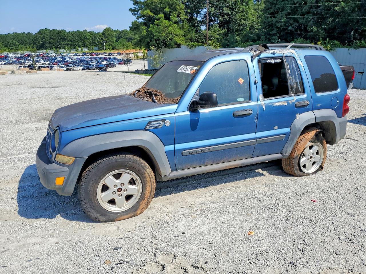 2006 Jeep Liberty Sport Blue vin: 1J4GL48K66W179213