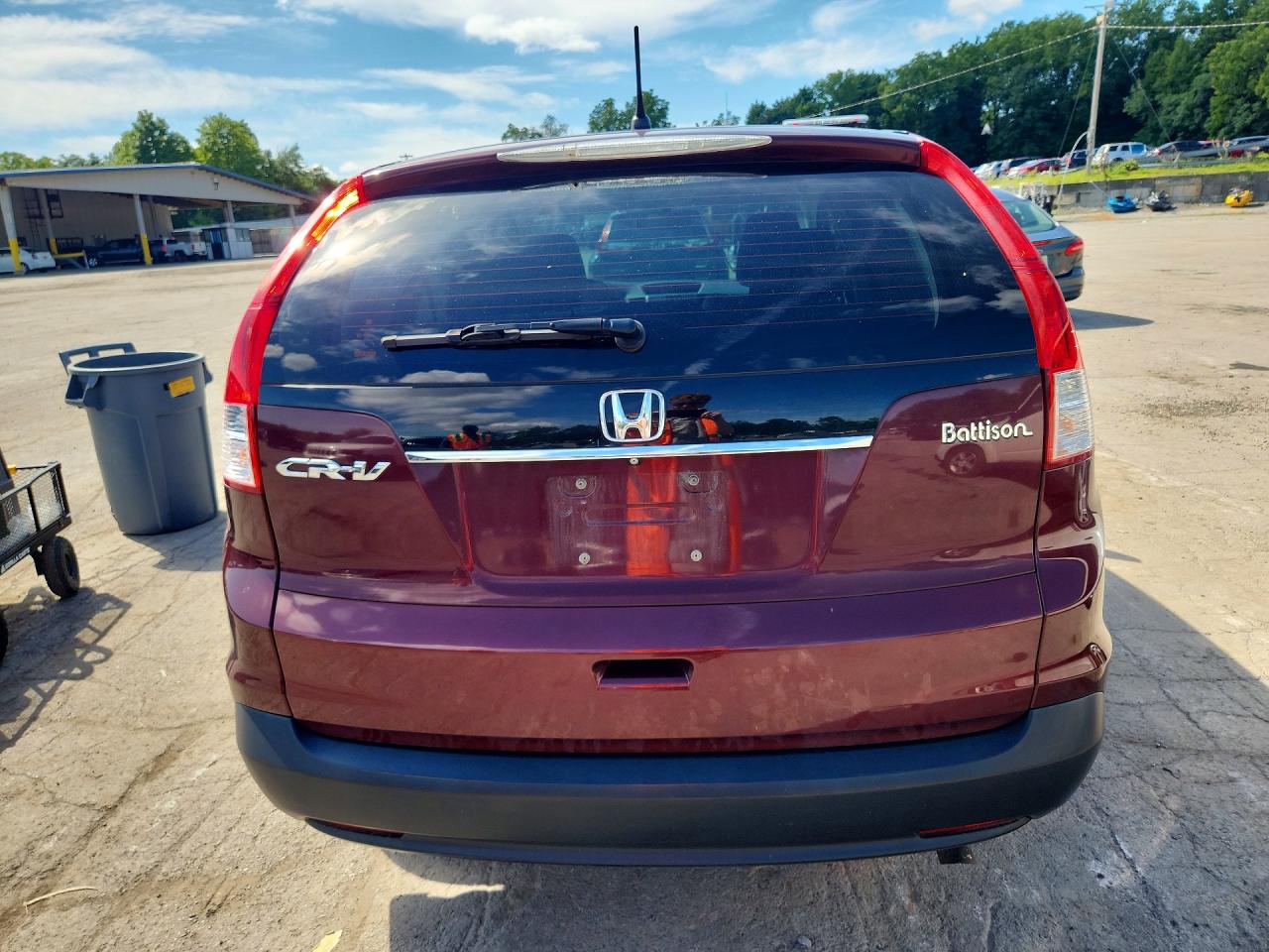 2014 Honda Cr-v Lx Maroon vin: 5J6RM3H32EL009374
