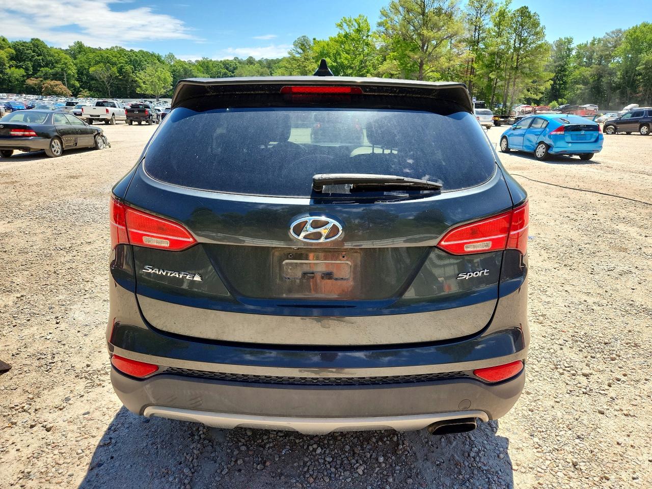 2013 Hyundai Santa Fe Sport 2.4l Green vin: 5XYZU3LB9DG035355