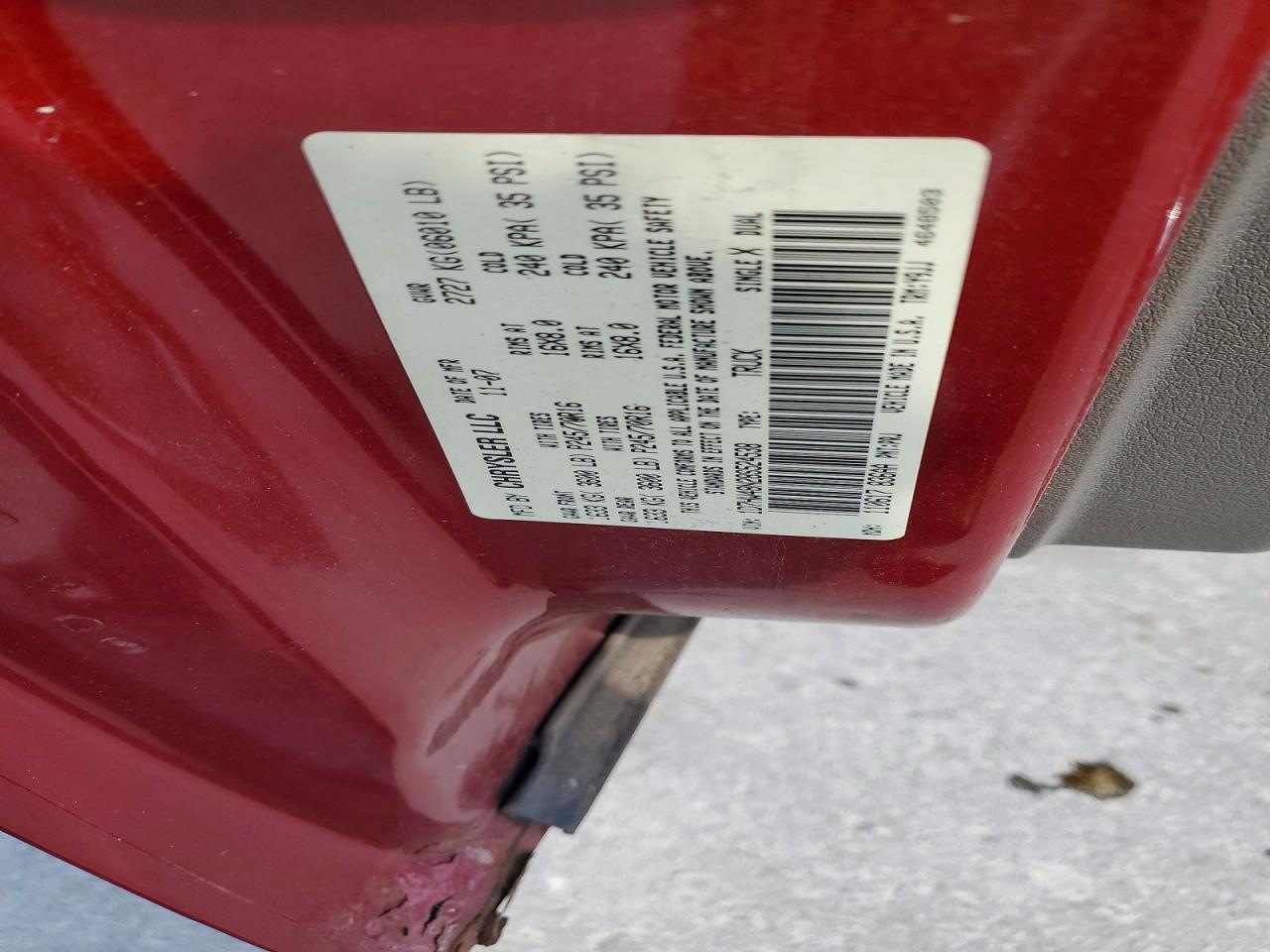 2008 Dodge Dakota Quad Slt Красный vin: 1D7HW48N28S524538