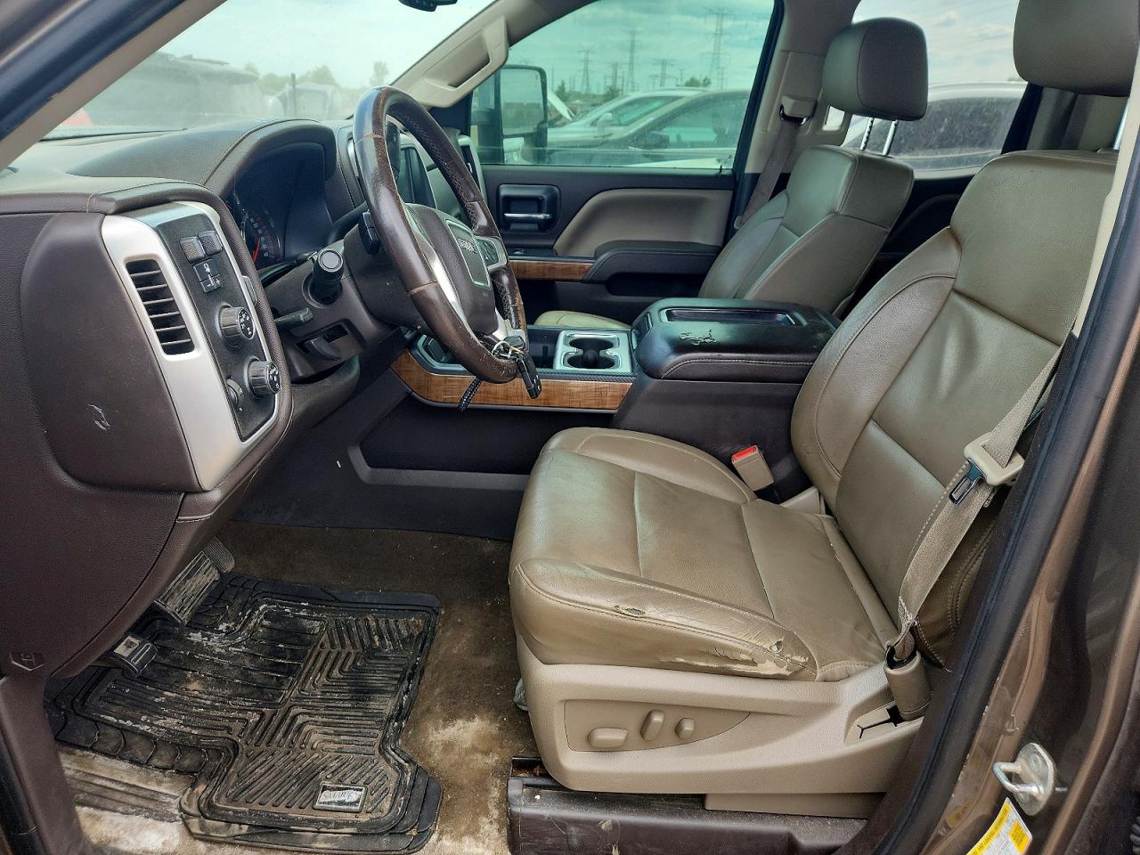 2015 Gmc Sierra K1500 Slt Brown vin: 1GTV2VEC6FZ172635