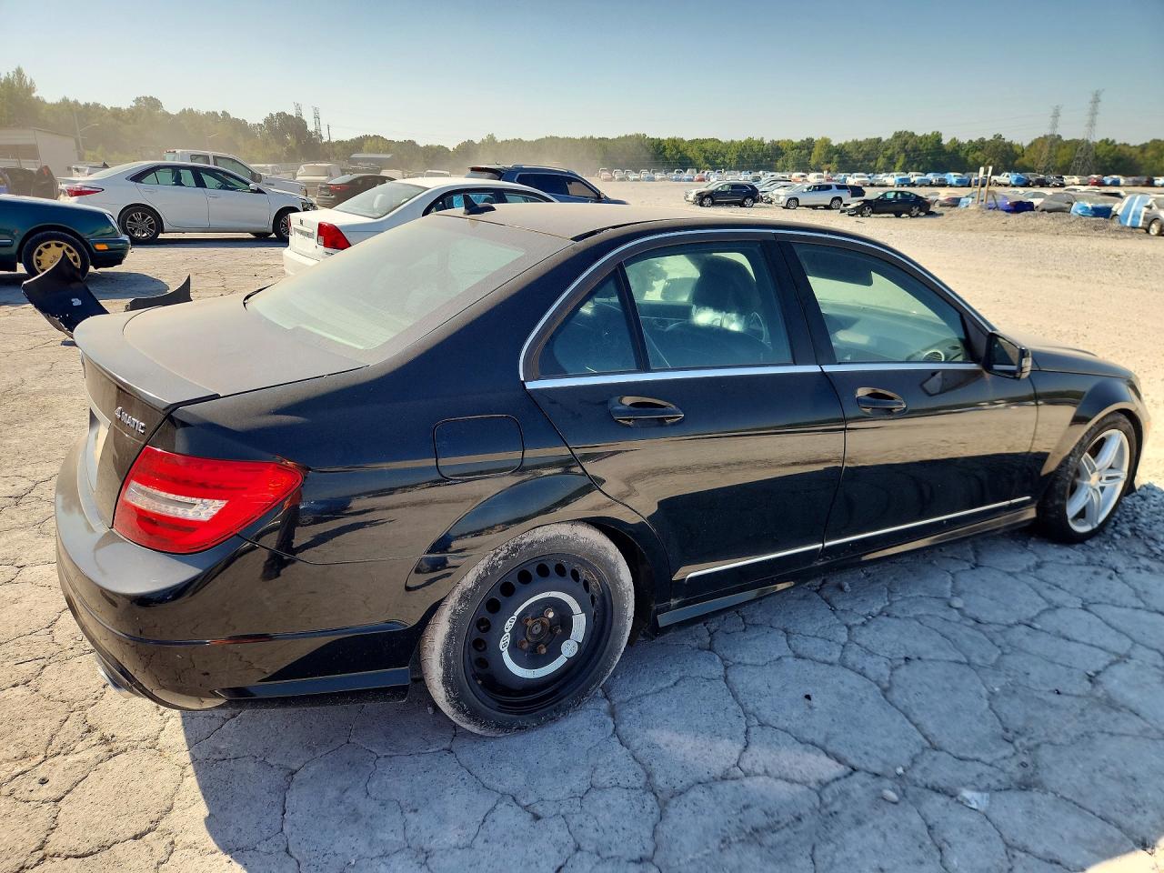 2013 Mercedes-benz C 300 4matic Black vin: WDDGF8AB2DA766992