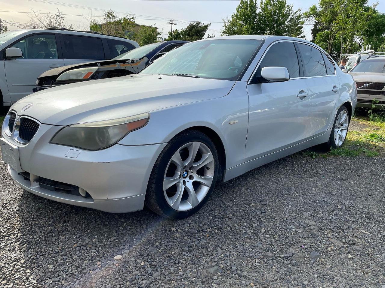 2006 Bmw 530 I Silver vin: WBANE73536CM34294