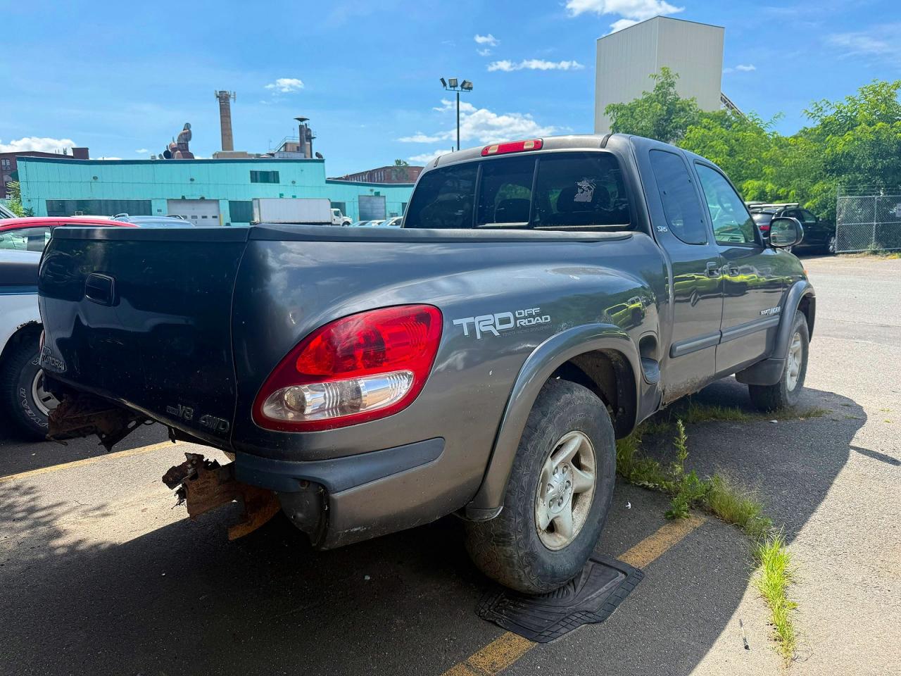 2003 Toyota Tundra Sr5 Gray vin: 5TBBT44183S394299