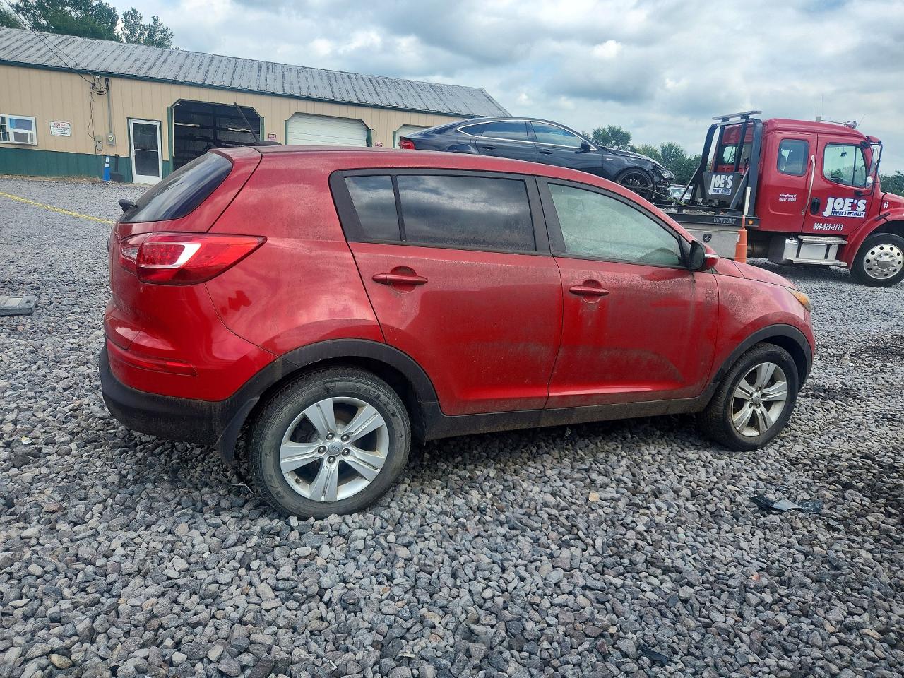 2013 Kia Sportage Lx Red vin: KNDPBCA26D7536569