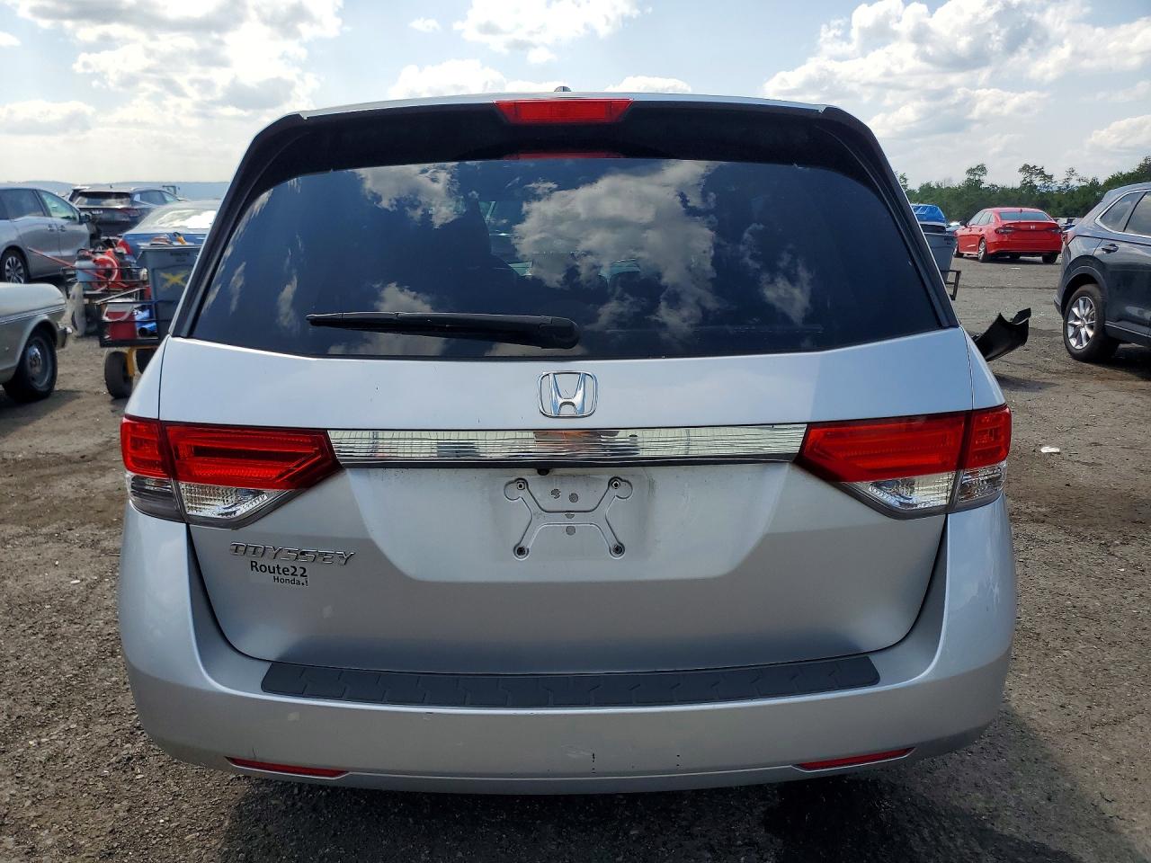 2014 Honda Odyssey Exl Silver vin: 5FNRL5H68EB138608