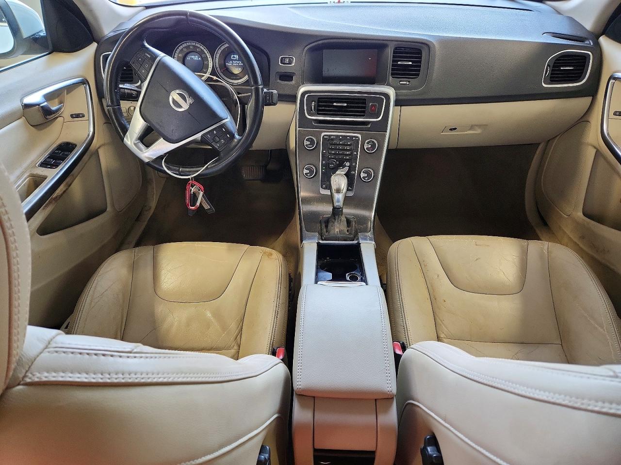 2013 Volvo S60 T5 White vin: YV1612FH9D2184004