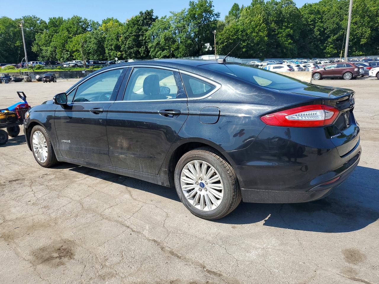 2014 Ford Fusion Se Hybrid Black vin: 3FA6P0LU4ER181248