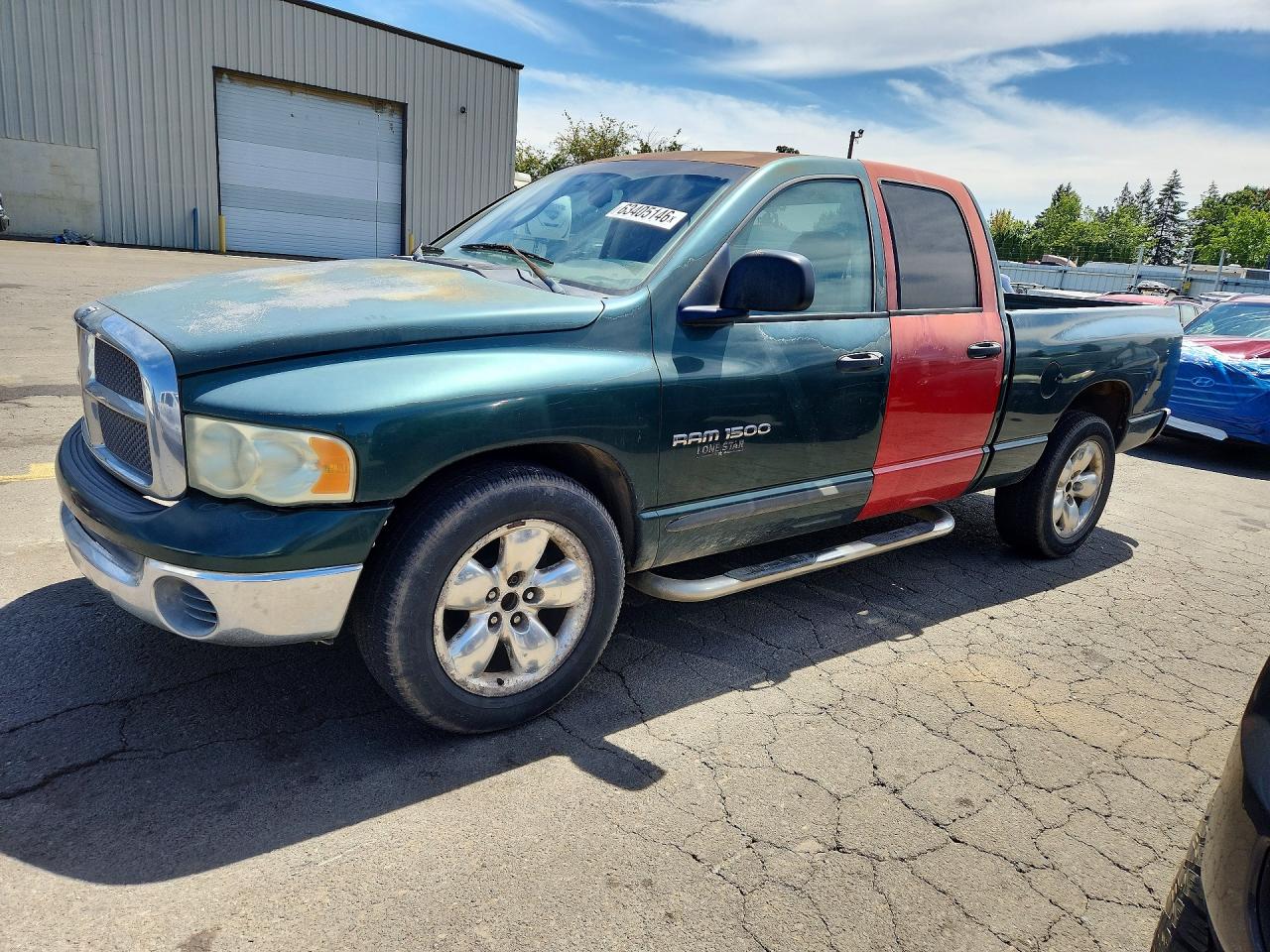 2002 Dodge Ram 1500 Green vin: 1D7HA18Z92S689333