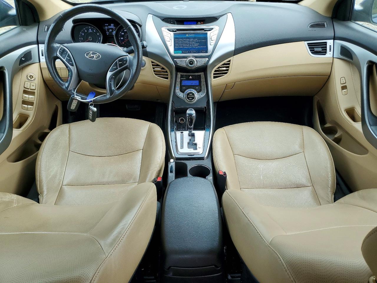 2013 Hyundai Elantra Limited Blue vin: 5NPDH4AE0DH326644