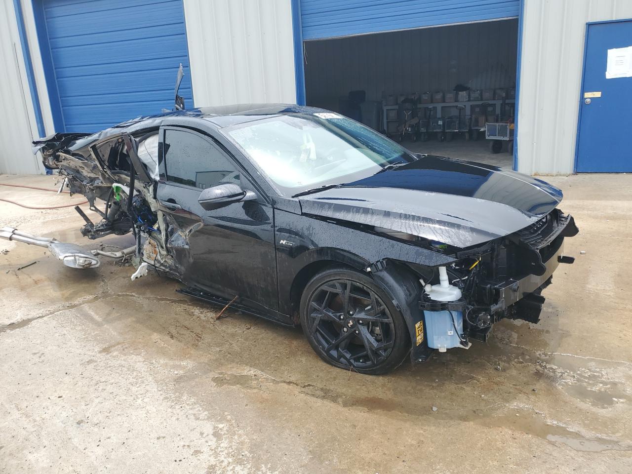 2025 Hyundai Elantra N Line Black vin: KMHLR4DF5SU032345 Damage: Right Rocker Panel, Broken, Replacement Required