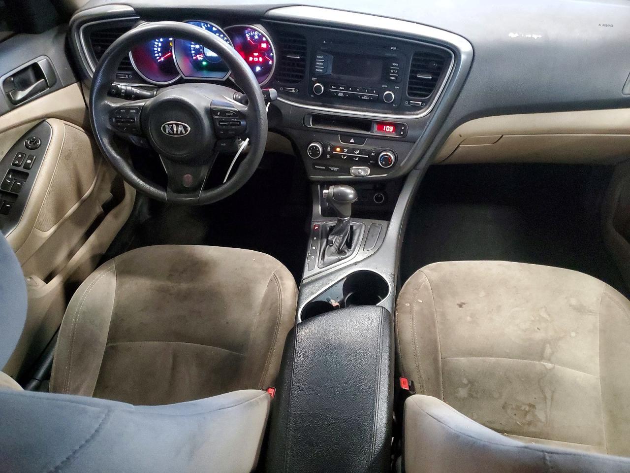 2015 Kia Optima Lx Gray vin: 5XXGM4A79FG399603