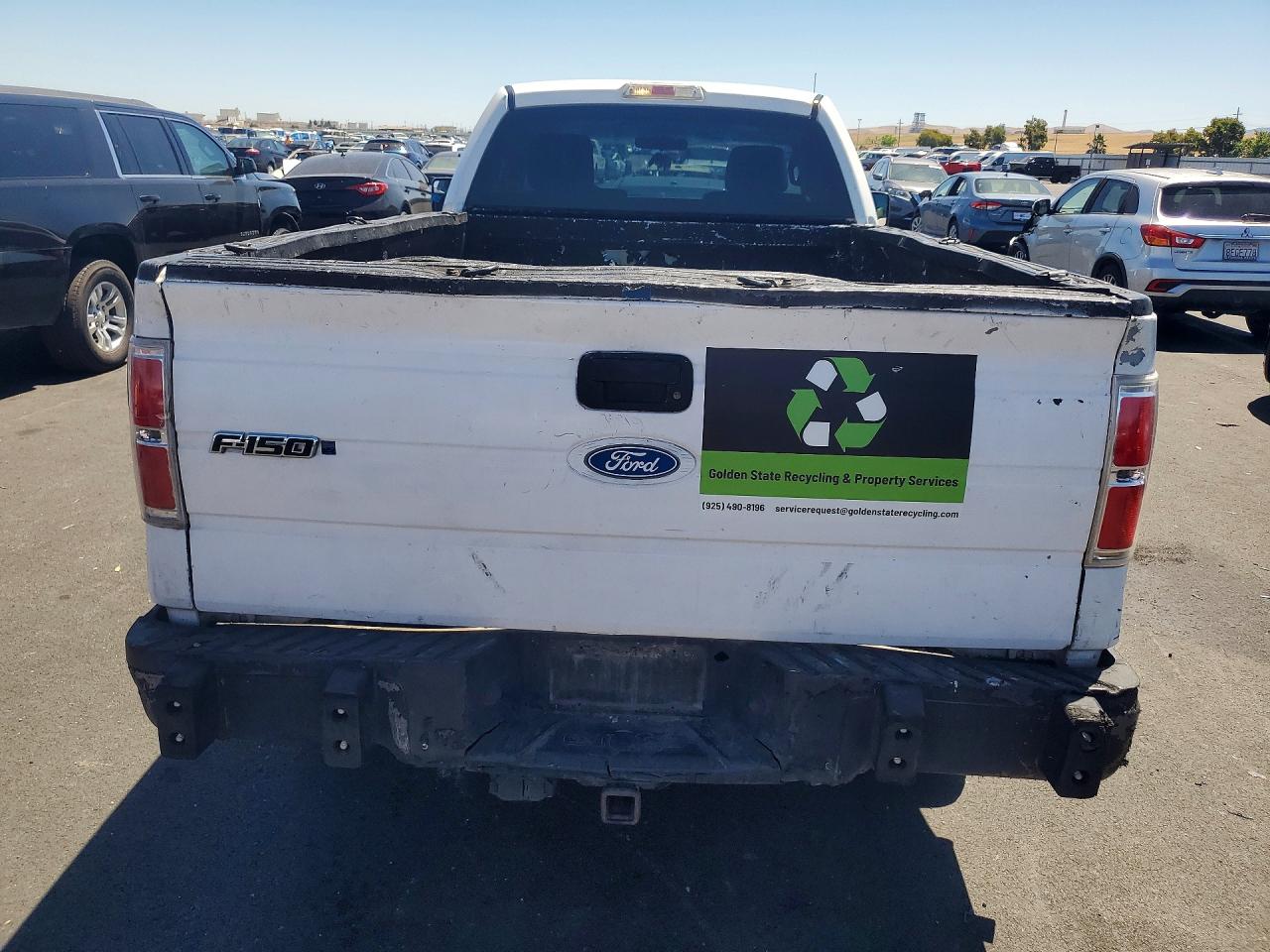 2010 Ford F150 White vin: 1FTMF1CW1AKE17137