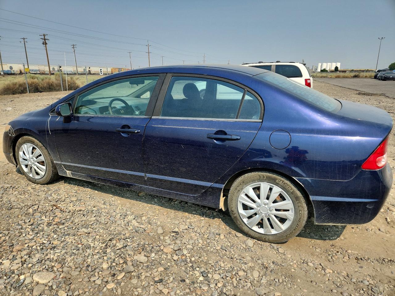 2008 Honda Civic Lx Blue vin: 1HGFA16508L088558