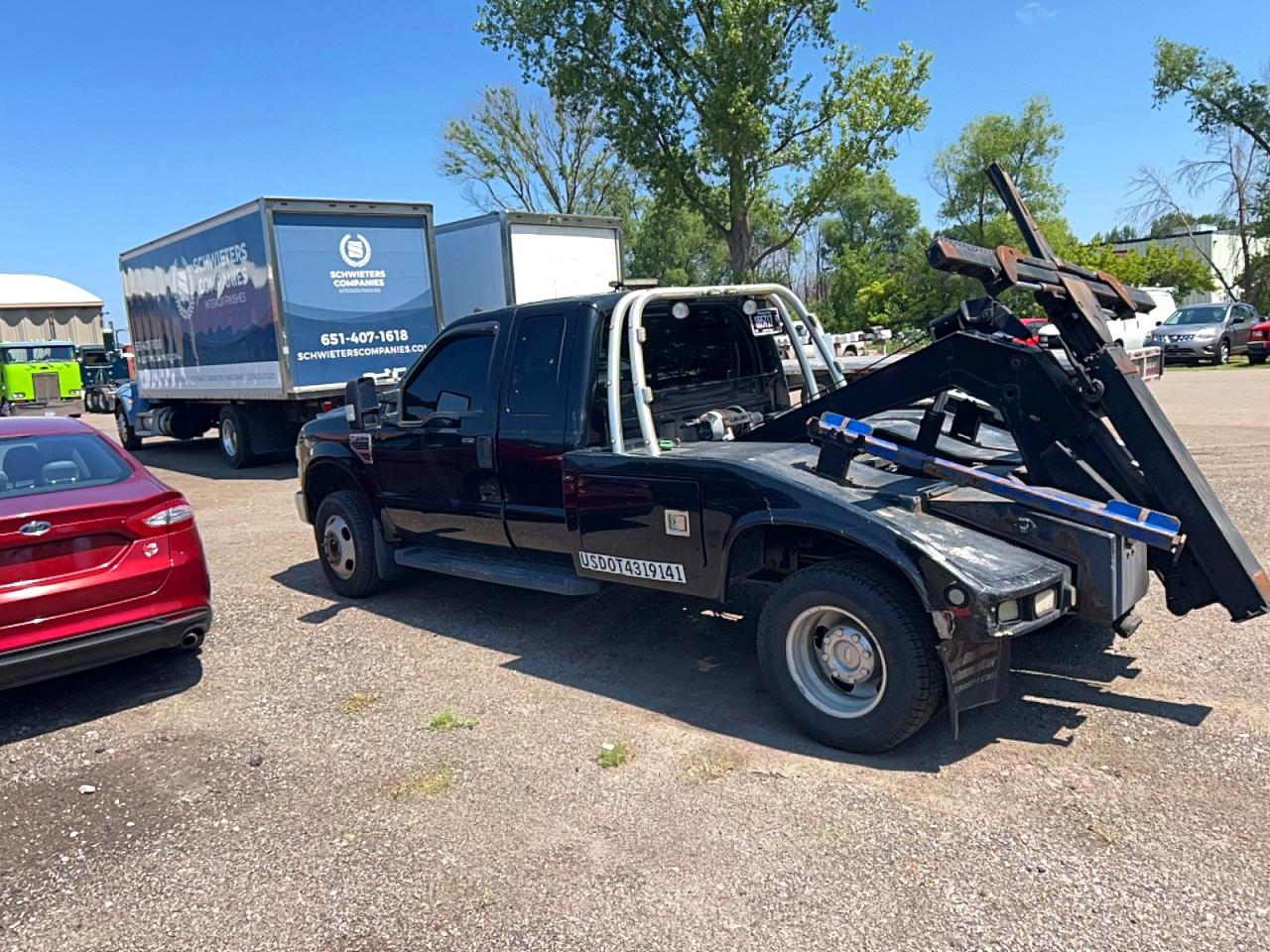 2009 Ford F350 Super Duty Black vin: 1FDWX37R59EB26507