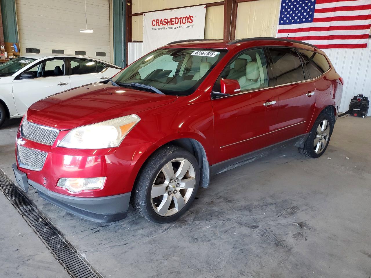 2012 Chevrolet Traverse Ltz Burgundy vin: 1GNKVLED7CJ277922