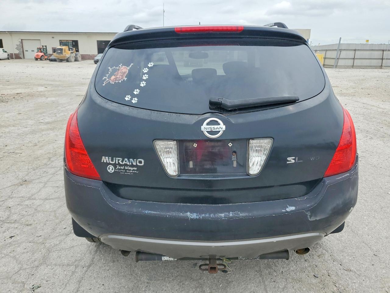 2004 Nissan Murano Sl Black vin: JN8AZ08W34W304692