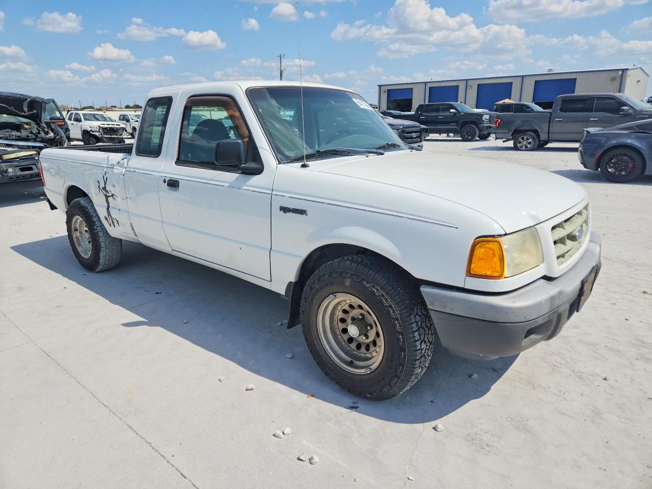 2001 Ford Ranger Super Cab White vin: 1FTYR14D41PB52559