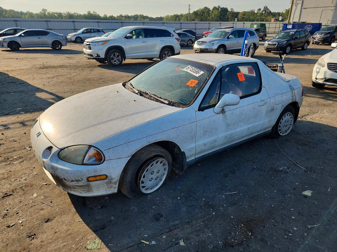 1994 Honda Civic Del Sol S White vin: JHMEG1244RS006875