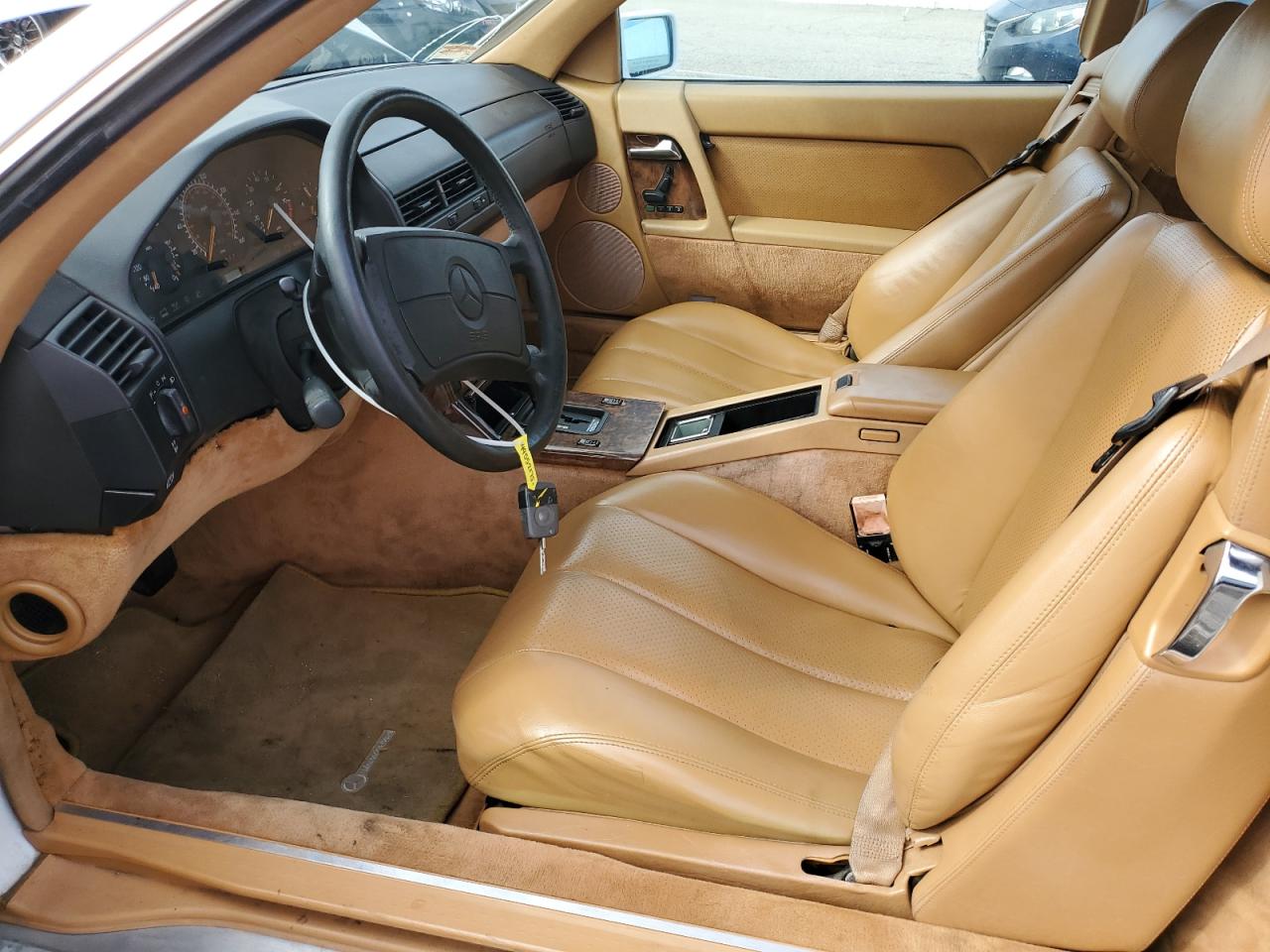 1991 Mercedes-benz 300 Sl White vin: WDBFA61EXMF025185