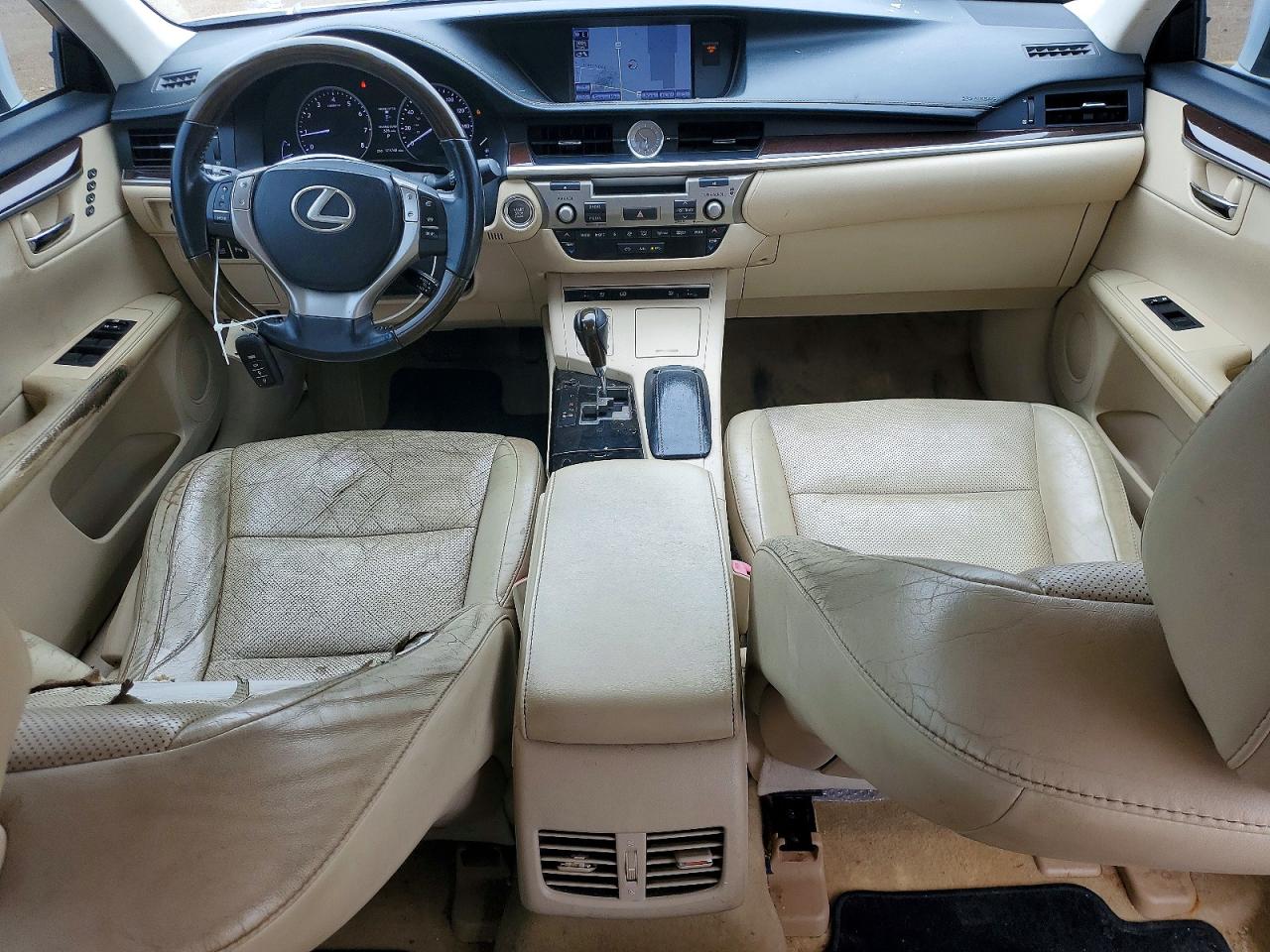 2013 Lexus Es 350 White vin: JTHBK1GG1D2027261