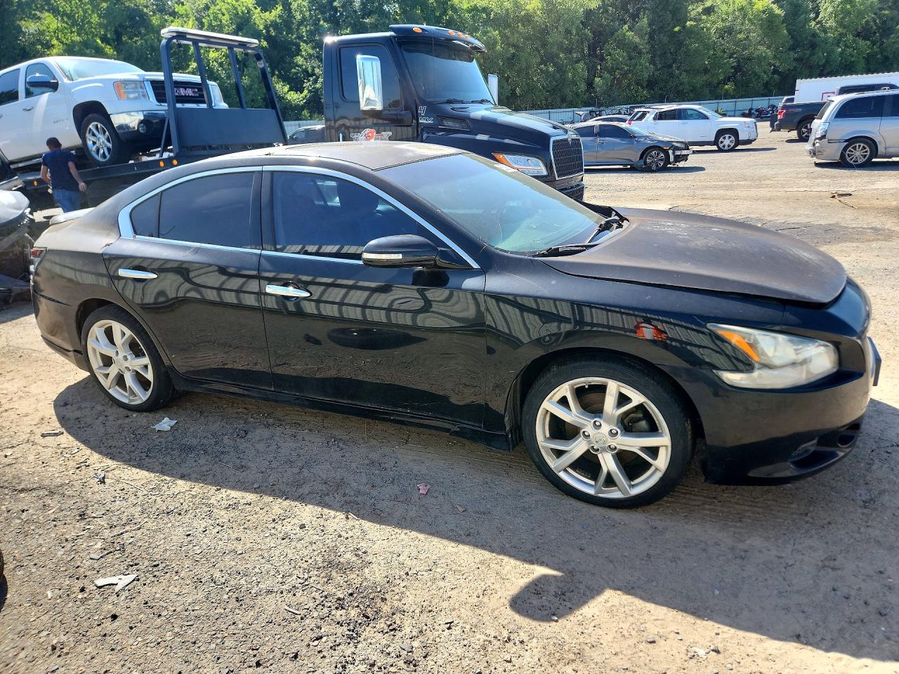 2012 Nissan Maxima 3.5 S Black vin: 1N4AA5AP1CC818047