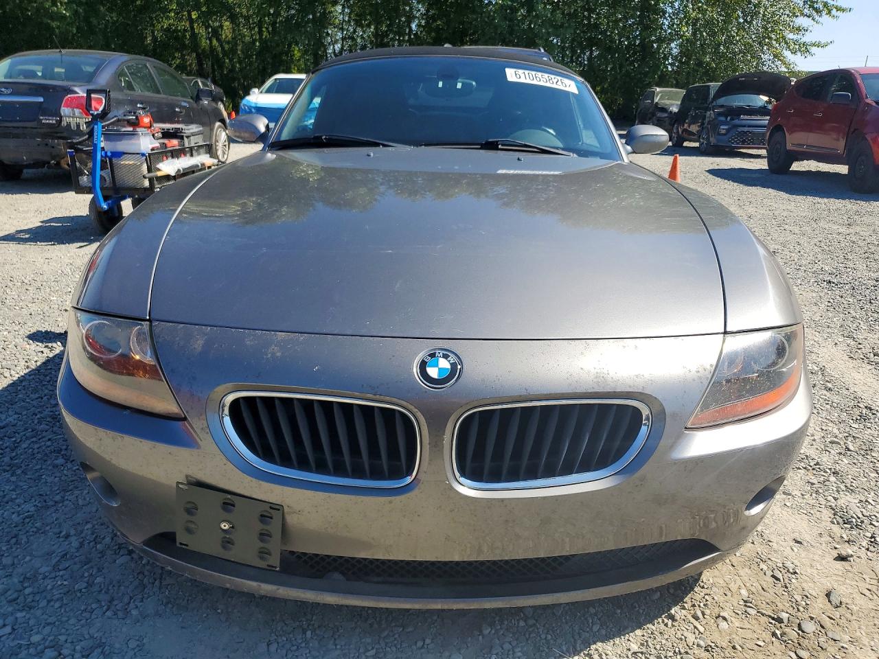 2004 Bmw Z4 2.5 Gray vin: 4USBT33474LS48700