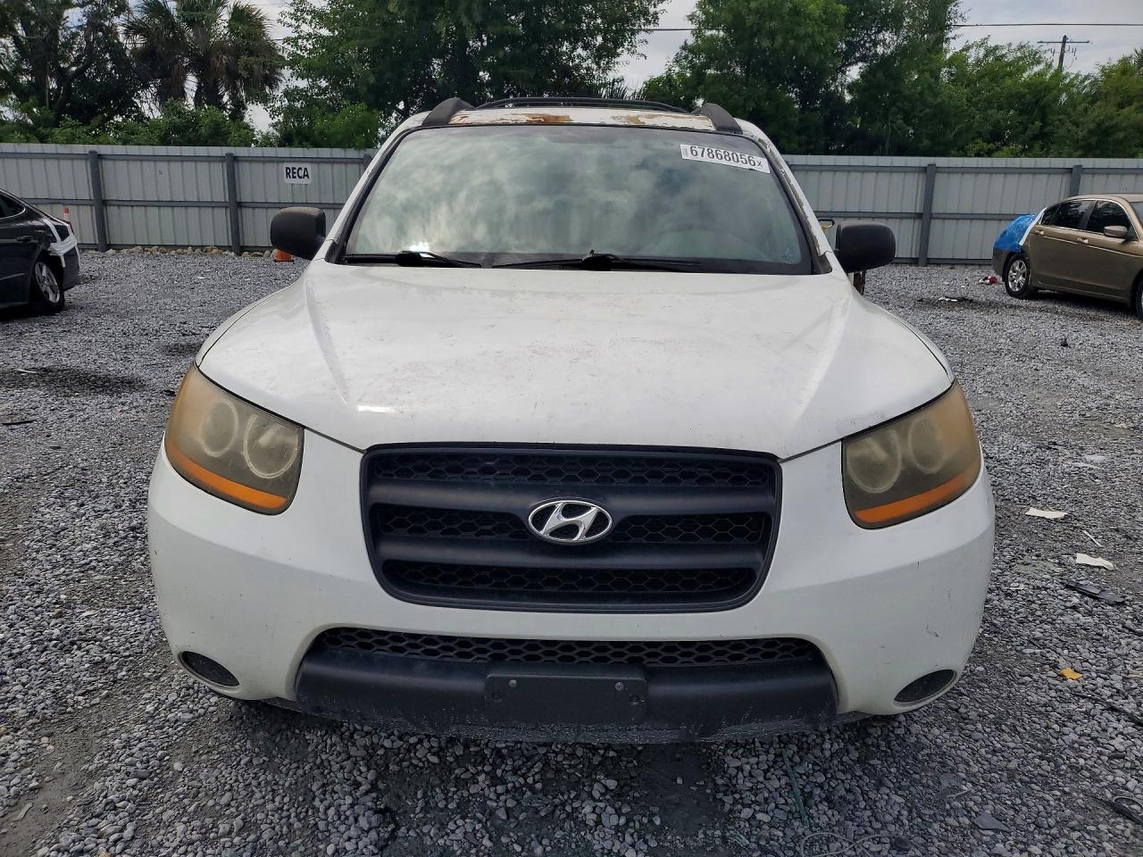 2009 Hyundai Santa Fe Gls White vin: 5NMSG13D79H320535