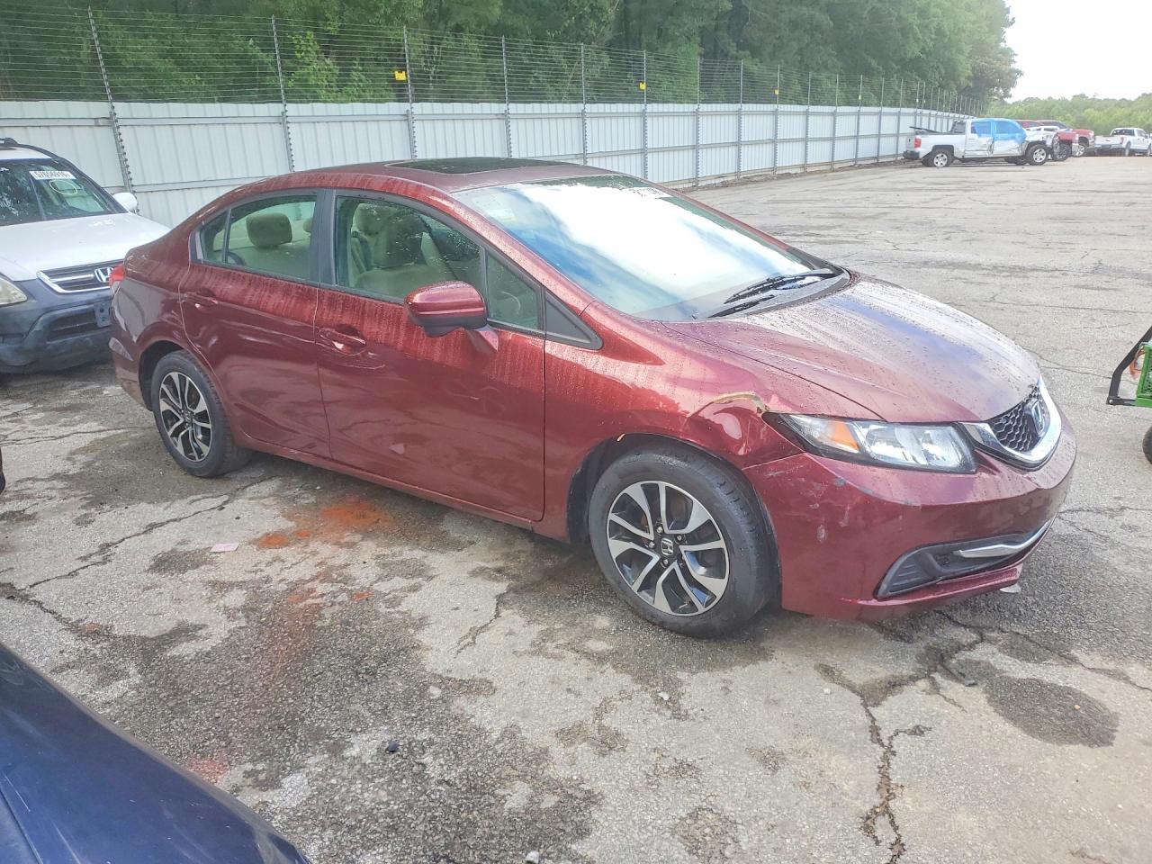 2014 Toyota Civic Ex Burgundy vin: 19XFB2F88EE033999