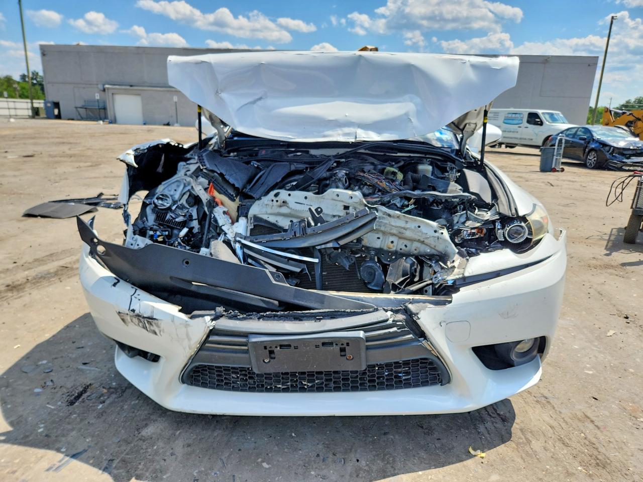 2014 Lexus Is 250 White vin: JTHCF1D22E5015234