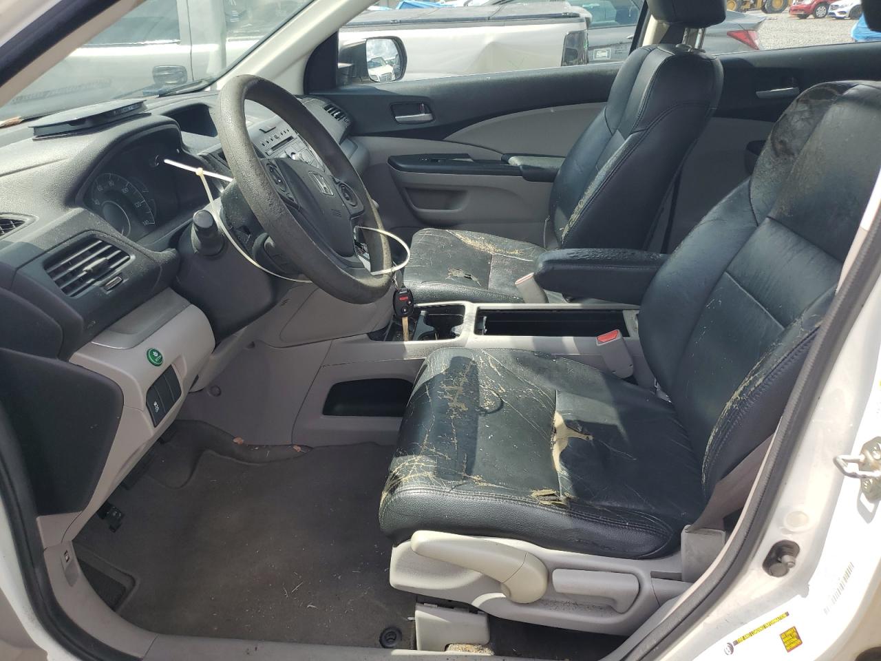 2012 Honda Cr-v Lx White vin: 5J6RM3H39CL020188