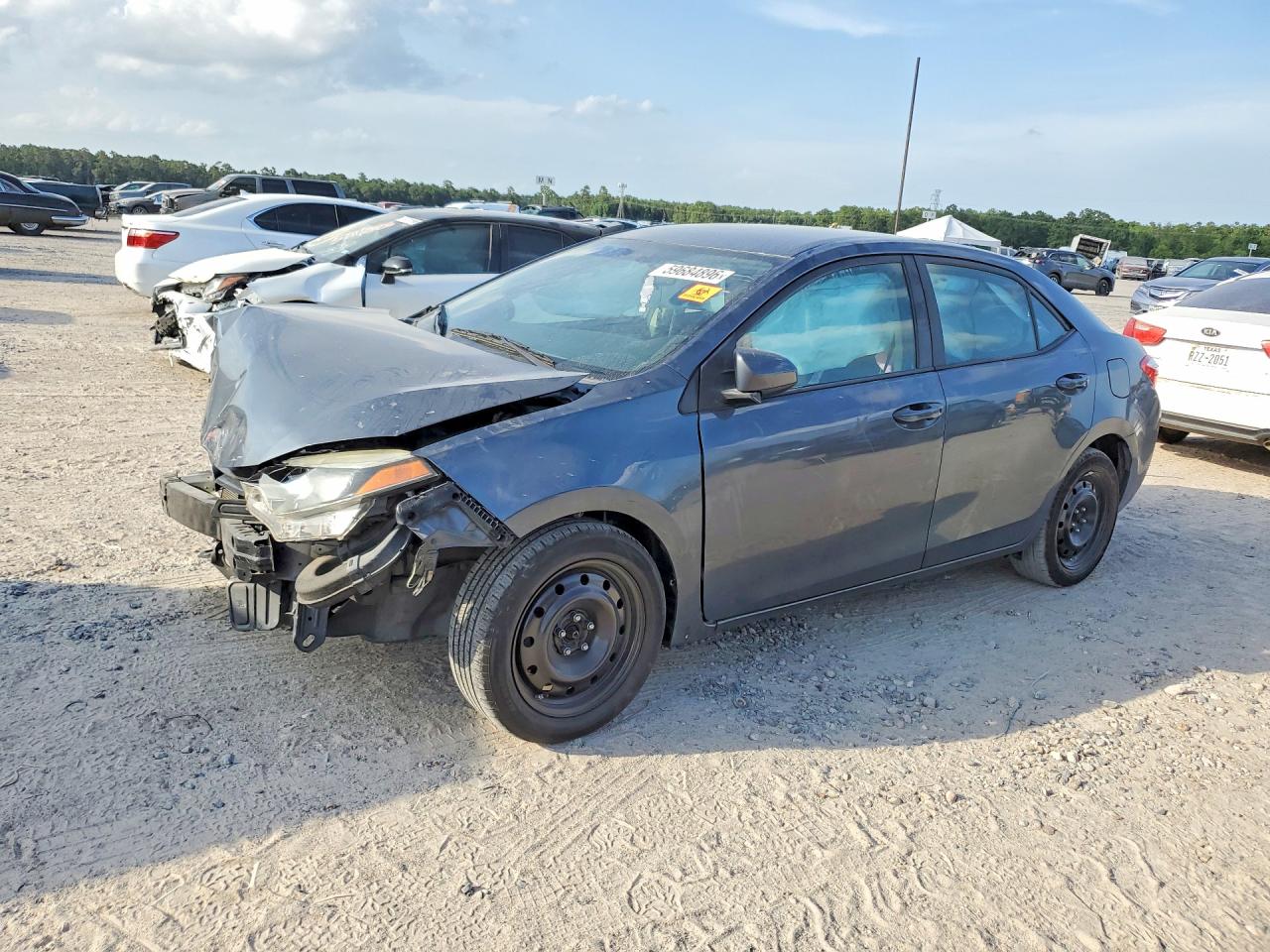 2014 Toyota Corolla Le Blue vin: 2T1BURHE5EC168750