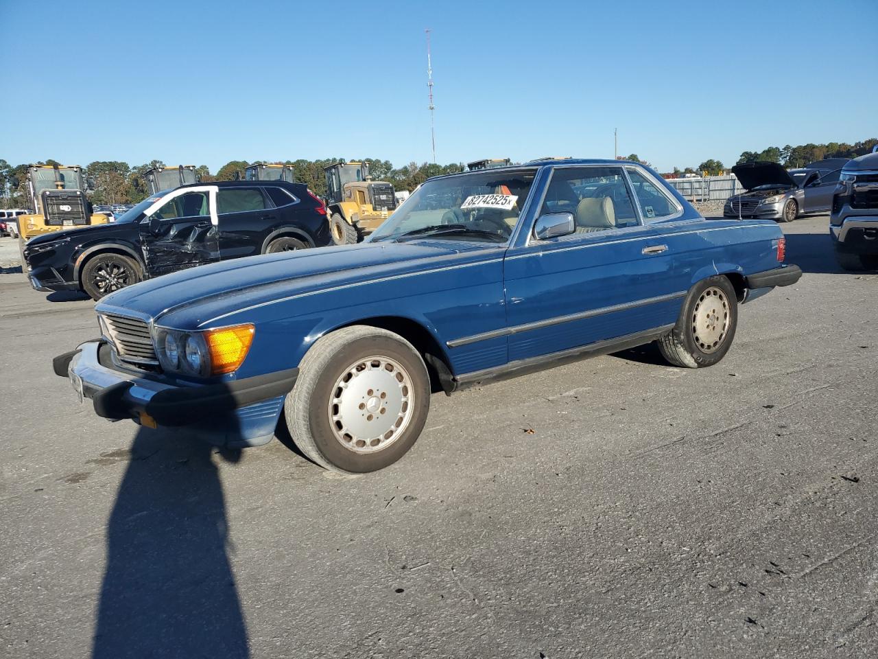 1988 Mercedes-benz 560 Sl Blue vin: WDBBA48D0JA082911