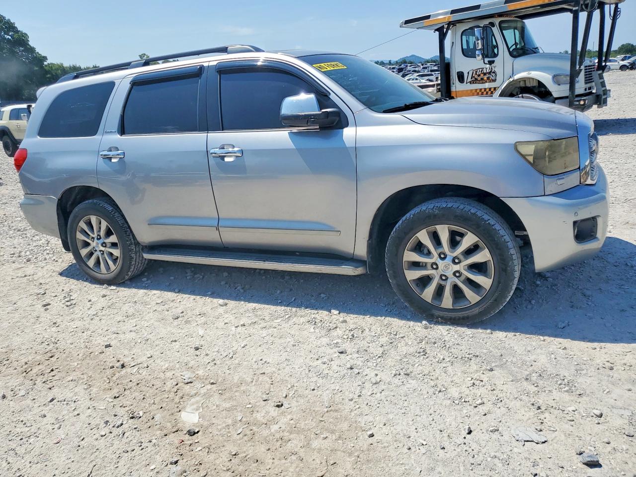 2010 Toyota Sequoia Limited Silver vin: 5TDJW5G1XAS026084
