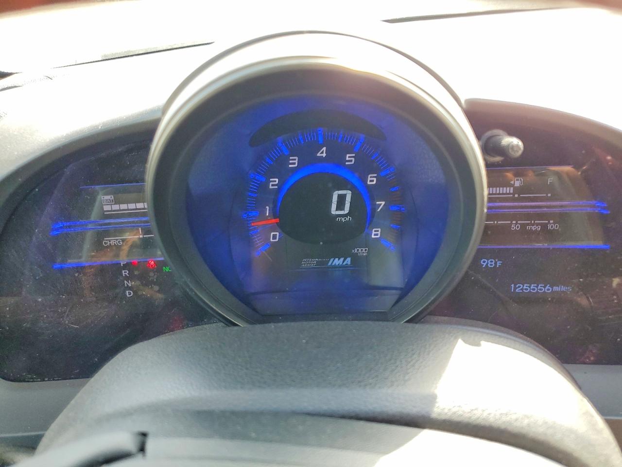 2013 Honda Cr-z Ex Blue vin: JHMZF1D69DS000596
