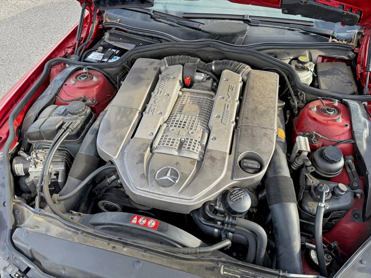 2005 Mercedes-benz Sl 55 Amg Red vin: WDBSK74F05F089873
