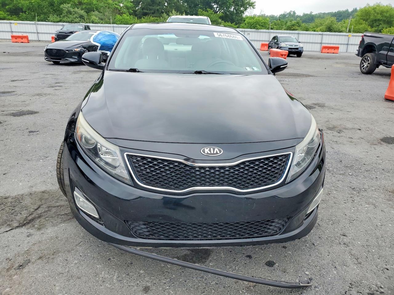 2015 Kia Optima Lx Черный vin: 5XXGM4A77FG482110