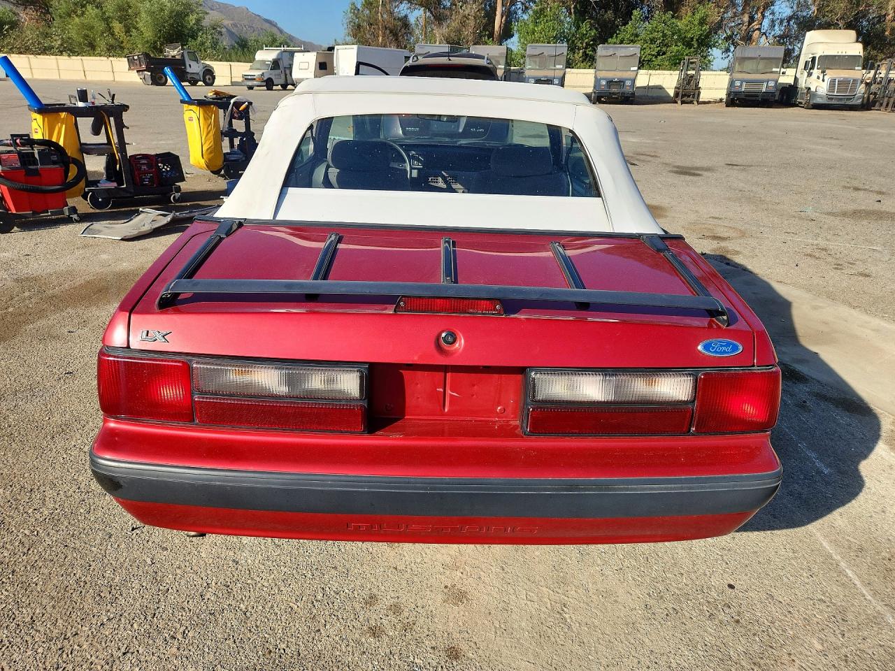 1990 Ford Mustang Lx Red vin: 1FACP44A8LF203910