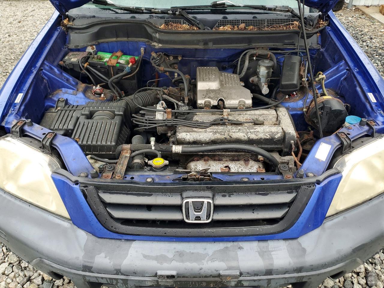 2001 Honda Cr-v Lx Blue vin: JHLRD18471C031399