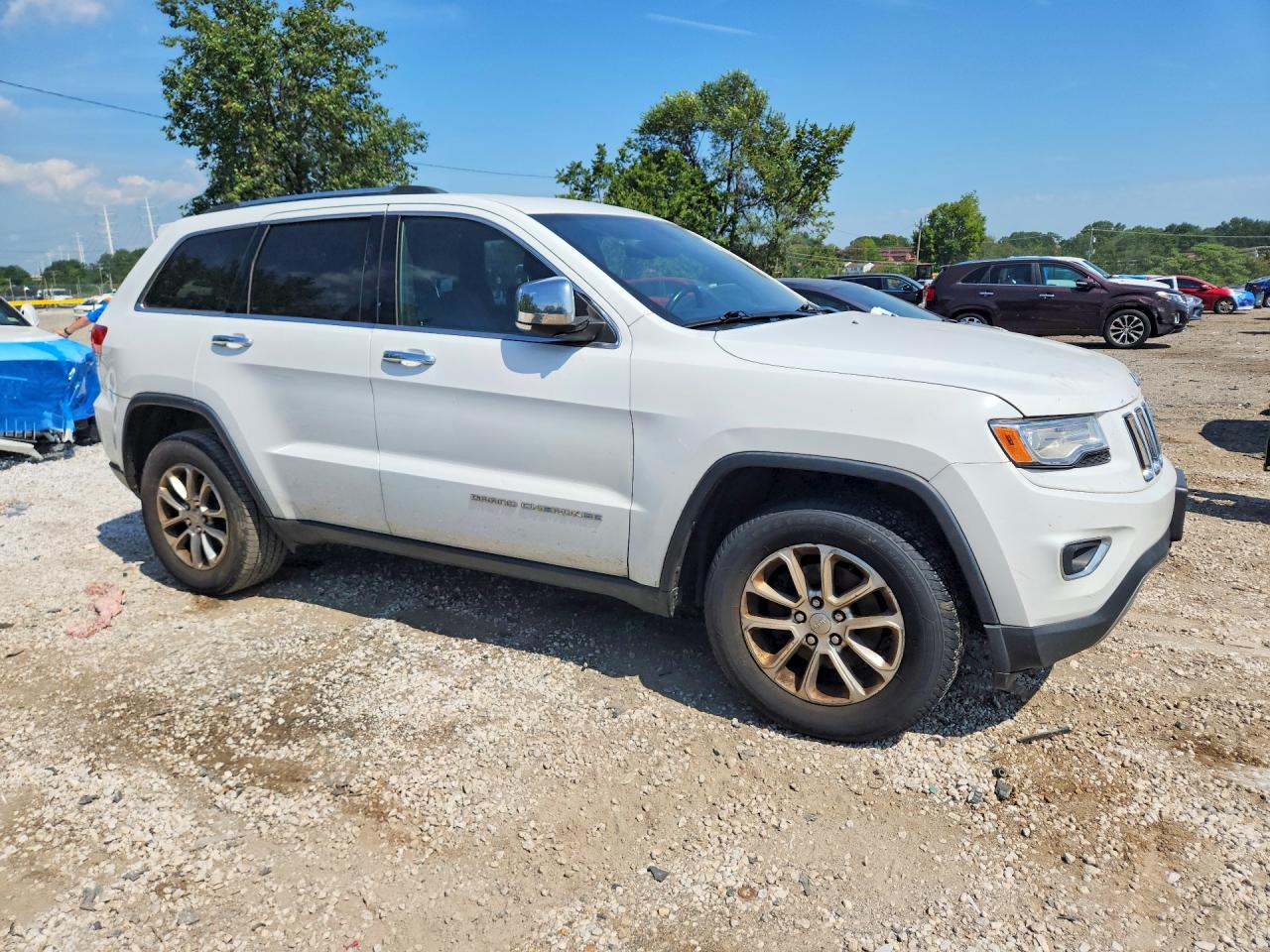 2014 Jeep Grand Cherokee Limited White vin: 1C4RJFBG6EC569068