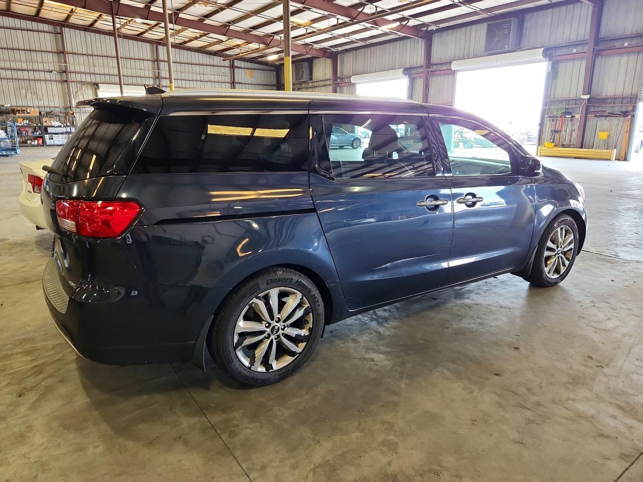 2015 Kia Sedona Sxl Blue vin: KNDME5C1XF6033212