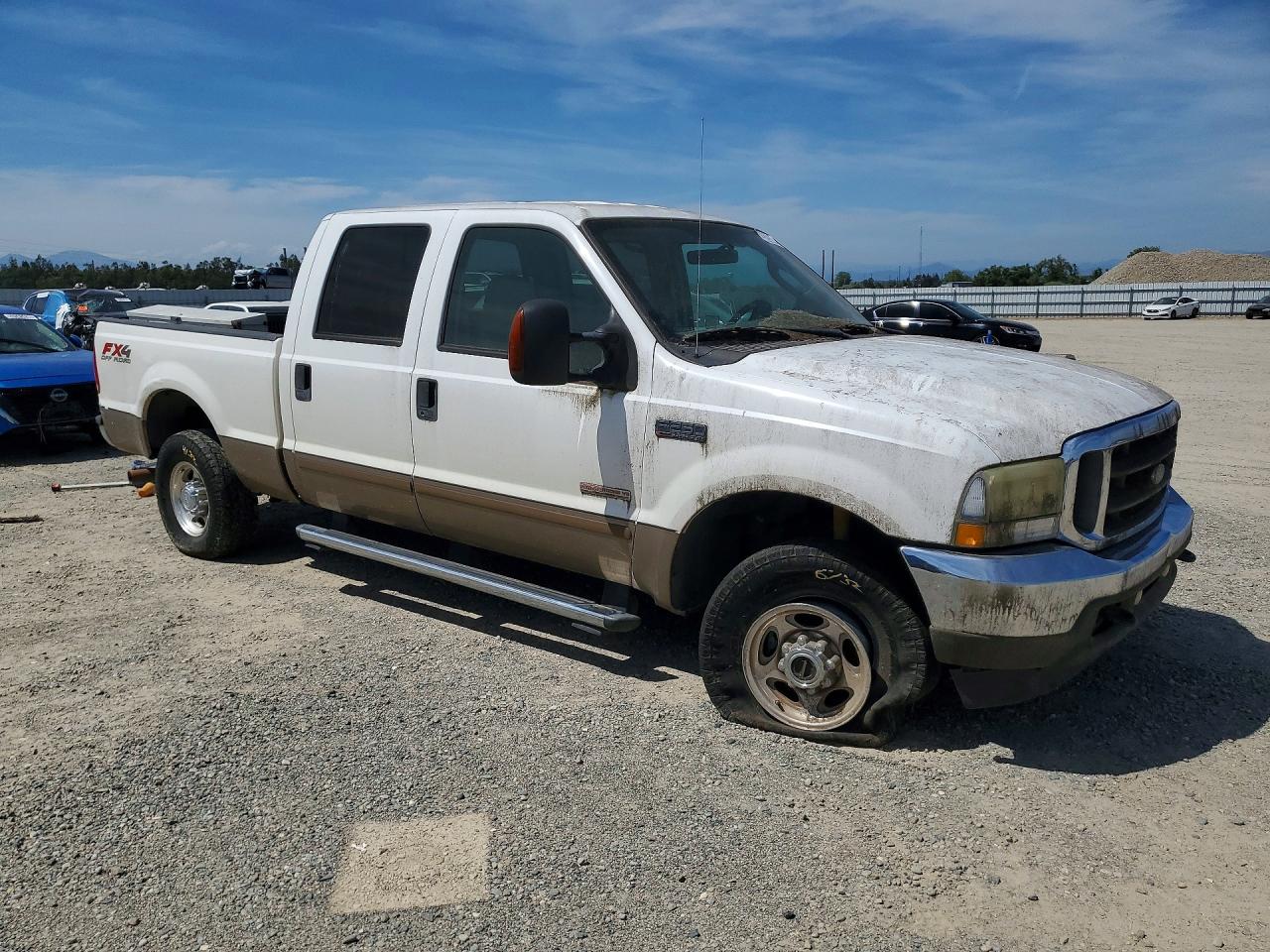 2004 Ford F250 Super Duty White vin: 1FTNW21P84EC11306